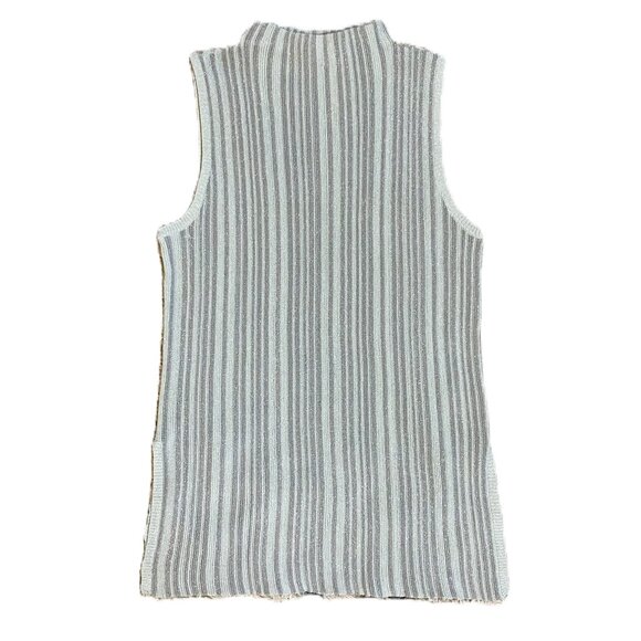 House of Harlow 1960 | Ribbed Tank Tunic Mint Green/White Striped | SZ‎ XL Women - Picture 1 of 13